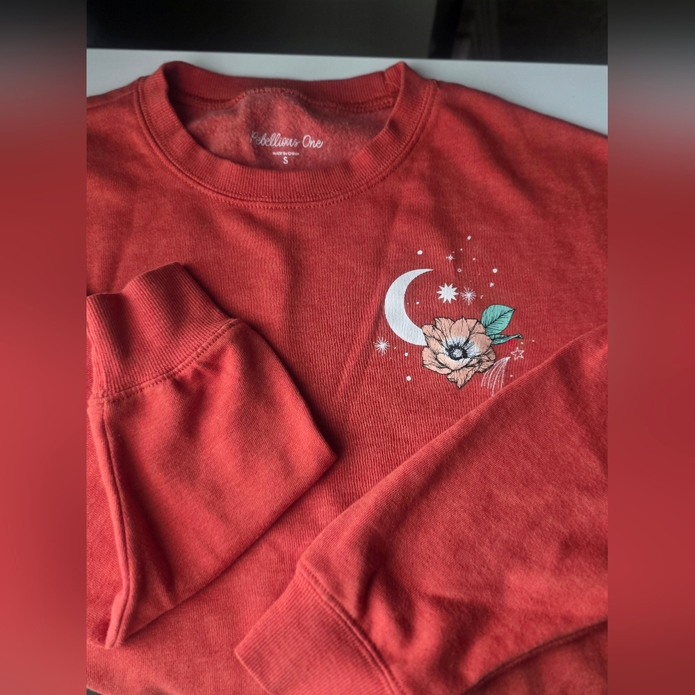 Rebellious One Burnt Orange Sweatshirt
